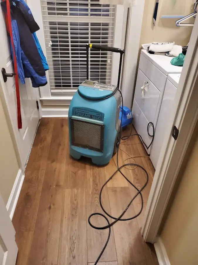 Commercial dehumidifier deployed for Flood Damage Cleanup in North Miami Beach